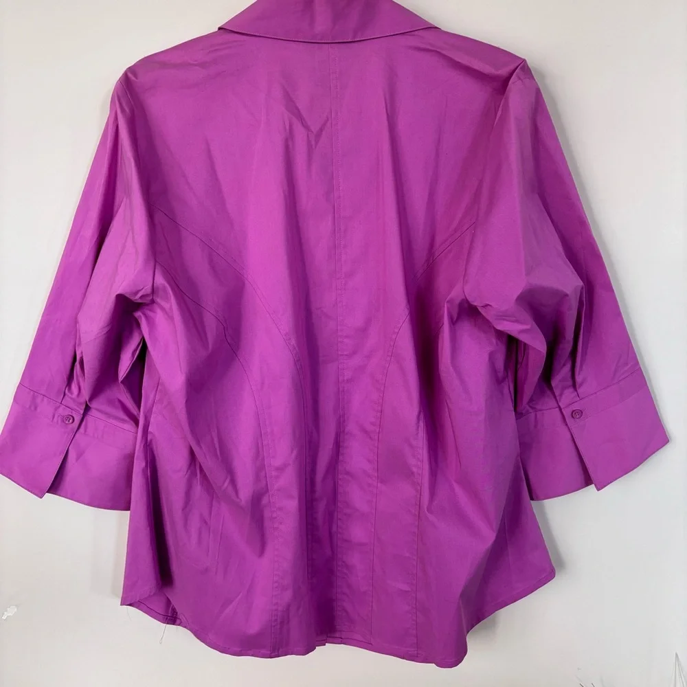 Lane Bryant Women's Button Down Shirt Lavender Size 14/16 NEW